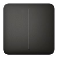 Розумний двоклавішний вимикач Ajax LightSwitch чорний