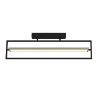 Світильник LED smart PRADA пульт 60W 3000-5000K IP20 прямокутник чорно-золотий Violux 220725