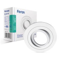 Встроенный поворотный светильник Feron DL6210 под лампу белый