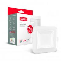 Светильник LED квадрат 3 STEP 9W 3000/4100К MAXUS
