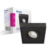 Встроенный поворотный светильник Feron ML345 под лампу черный