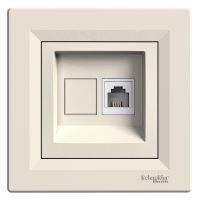 Розетка телефонна Schneider Electric Asfora RJ11 кремова