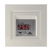 Терморегулятор з тижневим таймером Rubezh ТР-16НВ для теплої підлоги рамка Schneider Asfora крем 16А 220В