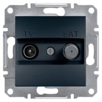 Розетка кінцева А TV/SAT Schneider Electric Asfora антрацит