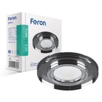 Вбудований світильник Feron 8060-2 під лампу сірий срібло