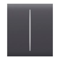 Центральна кнопка для вимикача Ajax CenterButton 2-gang графітова