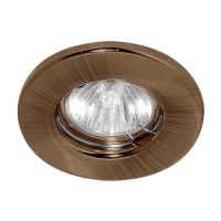 Вбудований світильник Feron DL10 під лампу антична мідь