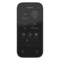 Бездротова клавіатура з сенсорним екраном Ajax KeyPad TouchScreen чорна