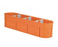 Коробка установочная подрозетник бетон-кирпич четырехместная SIMET