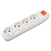 Колодка Nilson 4 гнізда із заземленням та вимикачем 44131100