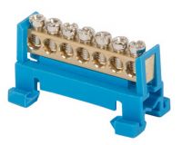 Шина нульова на DIN рейку 6*9 мм 7 отворів 63 А E.Next