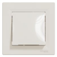 Перемикач самозатискний Schneider Electric Asfora крем