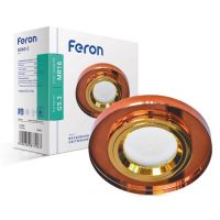 Вбудований світильник Feron 8060-2 під лампу коричневий золото