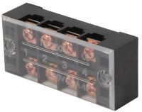 Клемна колодка захищена чорна 4 полюси 25 А E-NEXT