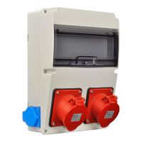 Щит на 11 модулів 2 Х 220V + 2 Х силова 16А 3P+N+PE TP Electric IP44