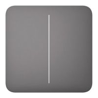 Розумний двоклавішний вимикач Ajax LightSwitch сірий