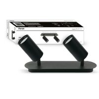 Світильник подвійний поворотний Чорний MR 16 GU10 FERON