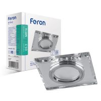Вбудований світильник Feron 8170-2 під лампу з підсвічуванням срібло