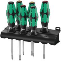 Набір викруток WERA Kraftform Plus Lasertip 335/350/355/6 Rack PH/PZ/шлиц 05105622001