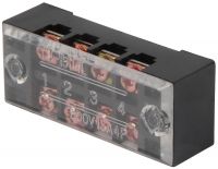 Клемна колодка захищена чорна 4 полюси 15 А E-NEXT