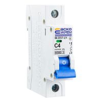 Автоматичний вимикач Acko ВА-2017/C 1P 4A 6кА C