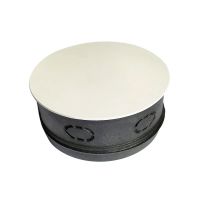 Коробка распределительная с белой крышкой круглая Д100