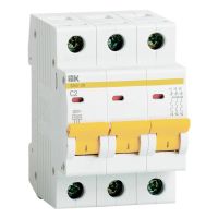 Автоматичний вимикач ІЕК BA47-29М 3P 2A 4,5кА C
