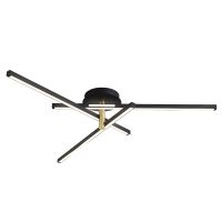 Світильник LED RIXOS 60W 4000K IP20 поворотний пісочно-чорний + золото Violux 200170