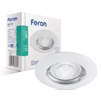 Вбудований світильник Feron DL13 під лампу білий