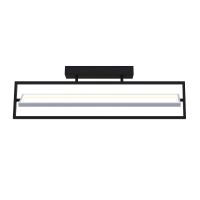 Світильник LED smart PRADA пульт 60W 3000-5000K IP20 прямокутник чорно-білий Violux 220715