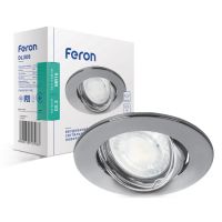 Вбудований світильник Feron DL308 під лампу хром