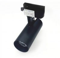 Трековый светильник COB LED 20W 3000К Черный LEDMAX