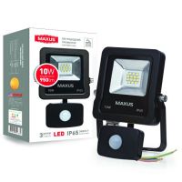 Прожектор LED с датчиком движения 10W 5000К IP65 MAXUS
