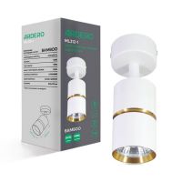 Накладний поворотний світильник Ardero ML312-1 BAMBOO під лампу золото біле