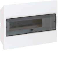 Щит на 18 модулів із прозорими дверцятами COSMOS