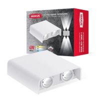 Світильник LED Лінза 4W IP65 Білий WH Square MAXUS
