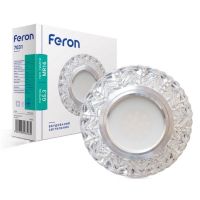 Вбудований світильник Feron 7031 під лампу з прозорим підсвічуванням
