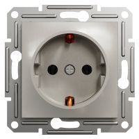 Розетка Schneider Electric Asfora із заземленням бронзова