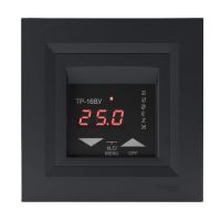 Терморегулятор Rubezh ТР-16ВУ для теплої підлоги рамка Schneider Asfora антрацит 16А 220В