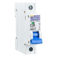 Автоматичний вимикач Acko ВА-2017/С 1P 20A 6кА C