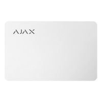Захищена безконтактна картка для клавіатури Ajax Pass біла 10 шт.