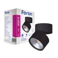 Світлодіодний світильник Feron AL541 14Вт 4000K чорний