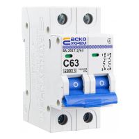 Автоматичний вимикач Acko ВА-2017/C 2P 63A 6кА C