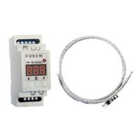 Терморегулятор Rubezh ТР-16/1000 для високих температур на DIN-рейці 16А 220В датчик до 1000°C