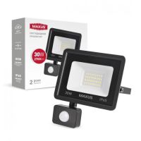 Прожектор LED с датчиком движения 30W 5000К IP65 MAXUS