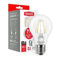 Лампа LED A60 Е27 7W 3000K 220V MAXUS №571 Filament