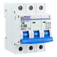 Автоматичний вимикач Acko ВА-2017/C 3P 50A 6кА C