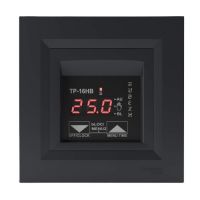 Терморегулятор з тижневим таймером Rubezh ТР-16НВ для теплої підлоги рамка Schneider Asfora антрацит 16А 220В