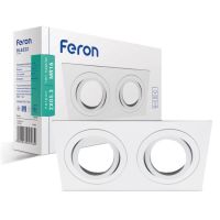 Встроенный поворотный светильник Feron DL6222 под лампу белый