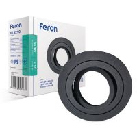 Встроенный поворотный светильник Feron DL6210 под лампу черный